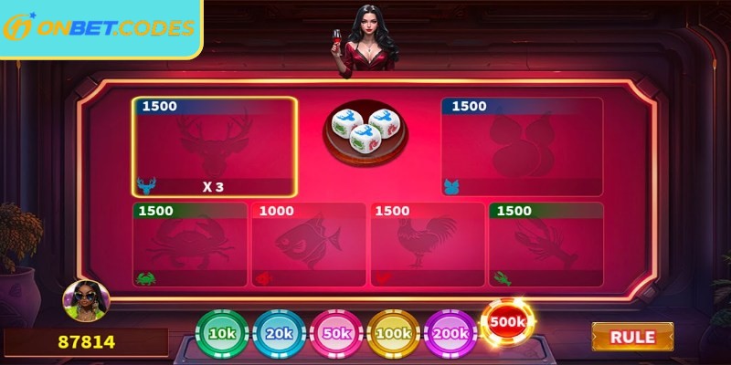 Bầu Cua Onbet nổi bật nhờ sự nhanh gọn trong từng vòng quay